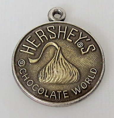 #ad HERSHEY#x27;S CHOCOLATE WORLD Vintage Intaglio Bubble Sterling Charm $44.99