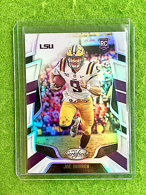 #ad JOE BURROW SILVER PRIZM ROOKIE CARD BENGALS LSU 2020 Chronicles CERTIFIED $24.26