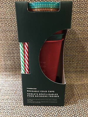 #ad Starbucks Set Stack 5 Color Cups Tumblers Christmas Holiday Last One Great Gift $29.99