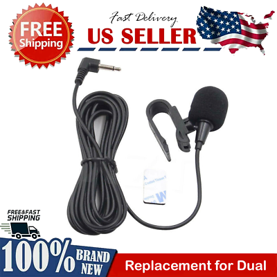 #ad 3.5mm Microphone for DUAL Car Stereo Radio Handsfree Mic Replacement $8.25