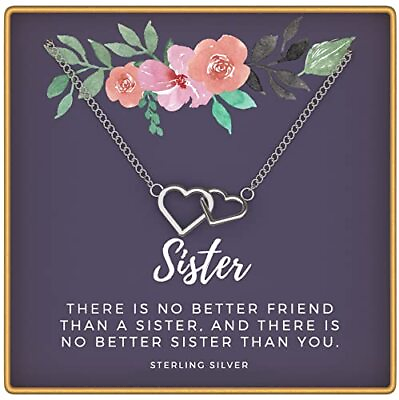 #ad Sister Necklace 925 Sterling Silver Perfect Big Sister Gifts Best Sister G... $33.53