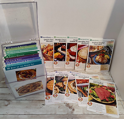 #ad Easy Everyday Cooking Recipe Cards Lot w Case 1999 Vintage Sections 10 19 $21.99