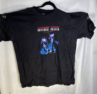 #ad Univerrsal Soldier 90s Vintage Movie Promo T Shirt Shirt Sz XL $79.00