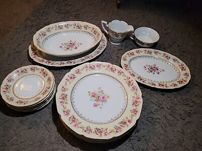 #ad Vintage Gold Castle Fine China made in Japan 16pc. $100.00