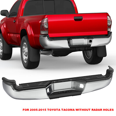 #ad Chrome Rear Step Bumper Assembly For 2005 2015 Toyota Tacoma w o Radar Holes $172.96