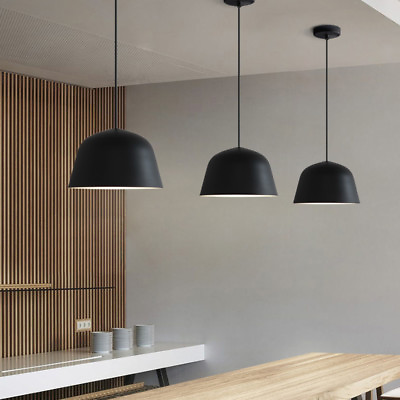 #ad #ad Bedroom Lamp Kitchen Pendant Lighting Black Pendant Light Modern Ceiling Lights $40.41
