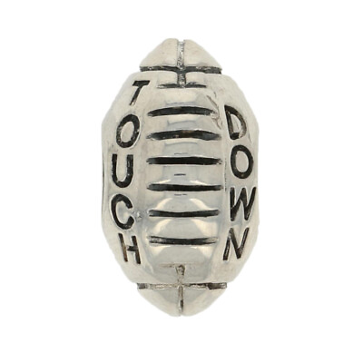 #ad Touchdown Football Charm Sterling Silver Sports Bead $14.99