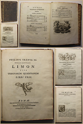 #ad Trenta Limon sive urbanarum quaestionum. Libri tres 1782 Belletristik sf EUR 259.25