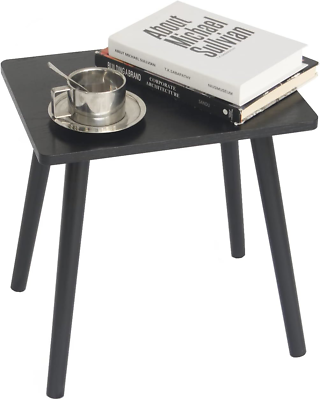 #ad AWASEN Side Table Small Black End Accent Table for Living Room Bedroom Office S $33.69