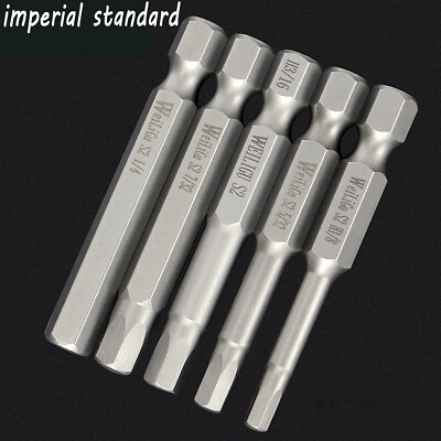 #ad Imperial 1 4 Hex Shank Allen Wrench Drill Bit Magnet Tips 1 8 5 32 3 16 7 32 1 4 $2.39