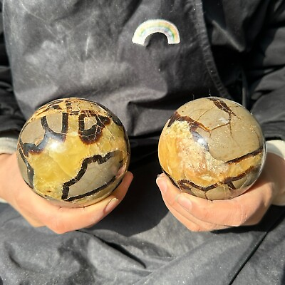 #ad 3.74LB Natural Dragon Septarian Geodetic Quartz Ball Therapy1700g $123.00