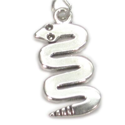 #ad Snake 2d sterling silver charm .925 x 1 Native American snakes charms. $29.50