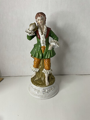 #ad Vintage Antique? Figurine Beautiful Dresden? Capadimonte? No markings. $93.71