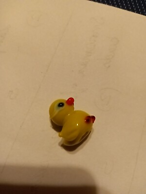 #ad Glass Ducky Bead Loose $3.00