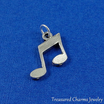 #ad Silver MUSIC NOTE CHARM Musical Symbol PENDANT $8.95