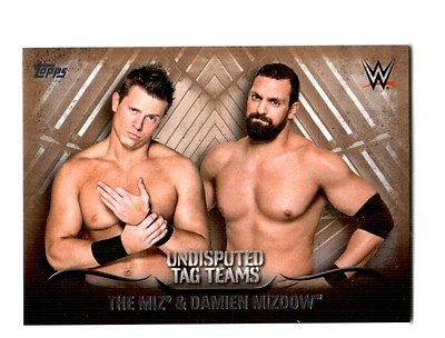 #ad WWE Miz amp; Mizdow 2016 Topps Undisputed Tag Teams Parallel Card SN 75 of 99 $14.99