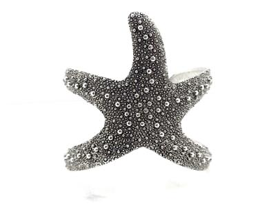 #ad Starfish Cuff Bracelet Silver Plated Women NEW $19.77