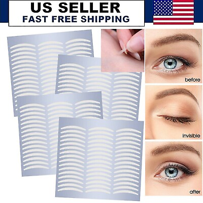 #ad 200pcs Invisible Lace Eyelid Tape Adhesive Eye Lift Strips Double Tape Sticker $3.99