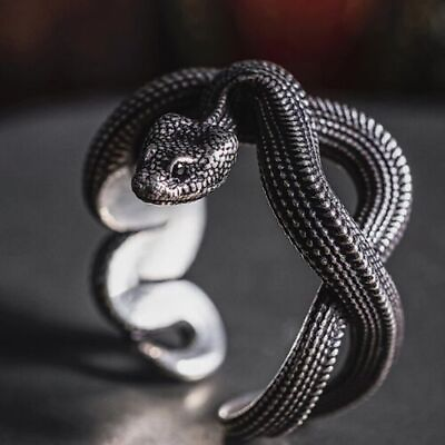 #ad Fashion 925 Silver Plated Ring Snake Jewelry Gift Women Men Party Ring Sz 6 10 C $2.96