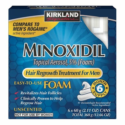 #ad ✳️Kirkland Minoxidil 5% Foam Men Hair Regrowth Treatment Hair Loss Treatment ✳️ $82.88