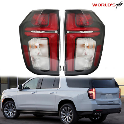 #ad For 2021 2022 Chevrolet Tahoe Suburban LED Tail Light Clear Lens LeftRight Side $313.63