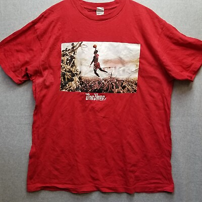 #ad One Deep Clothing Shaka Active Michael Jordan Red Shirt $39.95