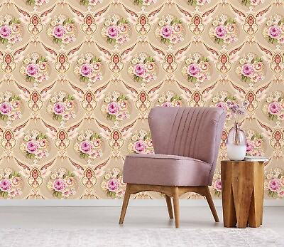 #ad 3D Flower Pattern S658 Wallpaper Mural Self adhesive Removable Sticker Kids Pa $212.99