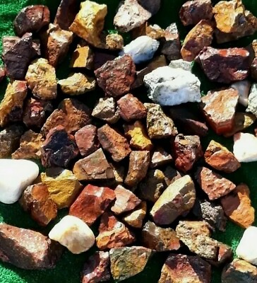 #ad Stones 20 Lbs Lot 100% Natural Jasper quartz agate rocks specimen Mineral chunks $124.00