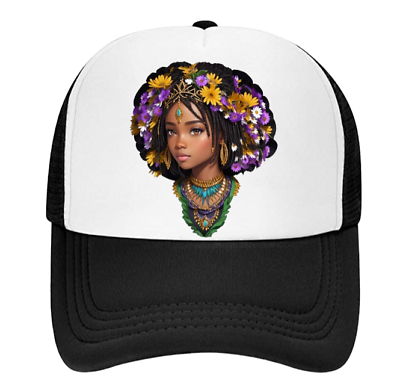 #ad Black Girl Hat Baseball Hat Trucker Hat Adjustable Snapback Hat $13.30