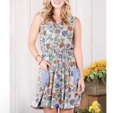 #ad Matilda Jane in full bloom quirky floral summer dress pockets girlhoodcore Large $19.99