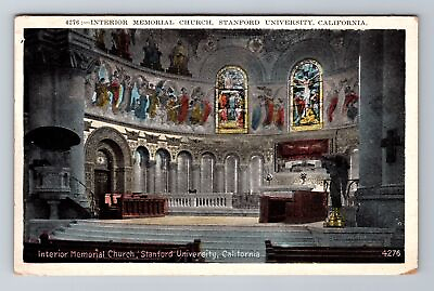#ad Stanford CA California Stanford University Memorial Church Vintage Postcard $6.99