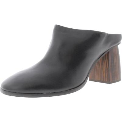 #ad Sanctuary Womens Boss Black Leather Pumps Mules Shoes 7.5 Medium BM BHFO 5168 $28.99