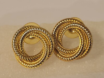 #ad Swirl Love Knot Earrings $20.00