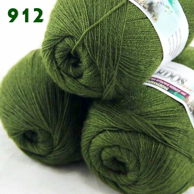 #ad Sale 3BallsX50gr Soft Crochet Acrylic Wool Cashmere Hand Rugs knitting Yarn 912 $13.99
