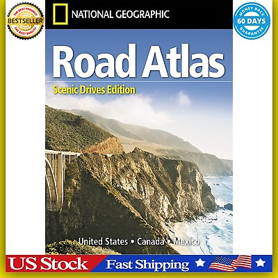 #ad Rand Mcnally USA Road Atlas 2023 BEST Large Scale Travel Maps United States NEW $14.49