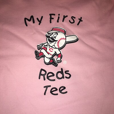 #ad Infant Girls MAJESTIC quot;My First Reds Teequot; Pink Baseball MLB Top 24 Months $5.06