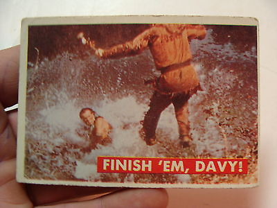 #ad vintage1950#x27;s DAVY CROCKETT CARD green FINISH #x27;EM DAVY 31A $6.83