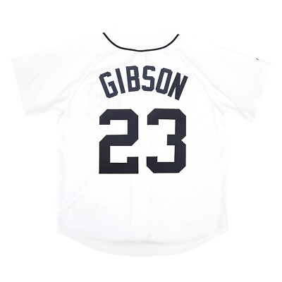 #ad Kirk Gibson Majestic Detroit Tigers Home White Jersey Men#x27;s S 3XL $129.99