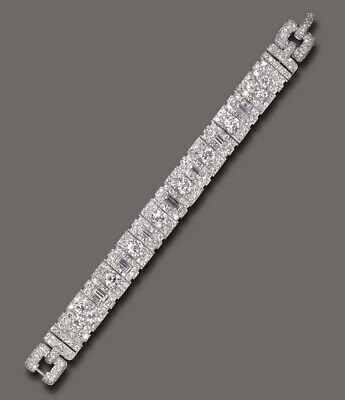 #ad Exquisite Art Deco Shiny Cubic Zirconia With Real 925 Silver Engagement Bracelet $649.00