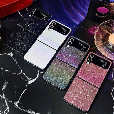 #ad For Samsung Galaxy Z Flip5 4 3 5G Luxury Glitter Gradient Bling Hinge Case Cover $12.99