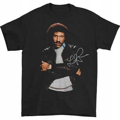 #ad Vtg Lionel Richie Music Star Heavy Cotton All Size Black Unisex Shirt AP161 $18.99