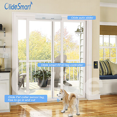 #ad Automatic Door Slider with Pet Collar Sensor Tags $399.95