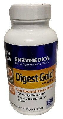 #ad ENZYMEDICA Digest Gold ATPro Advanced Enzyme Formula 180 Capsules EXP 2 2025 $46.99