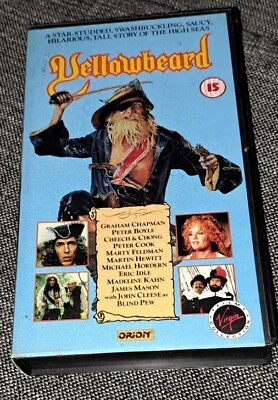 #ad YELLOWBEARD VHS Tape Orion Pirate Comedy GBP 3.99