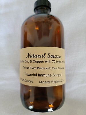 #ad Natural Source Colloidal Zinc amp; Copper with 72 trace minerals 16 oz bottle $26.62