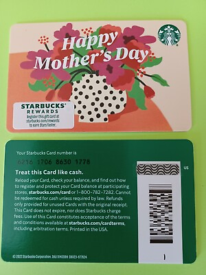 #ad STARBUCKS CARD 2023 quot; 🖨 HAPPY MOTHER#x27;S DAY quot;🖨 PRINTER MARK SERIES #6216 NEW $1.95