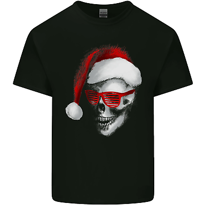 #ad Santa Skull Wearing Shades Funny Christmas Mens Cotton T Shirt Tee Top GBP 8.75