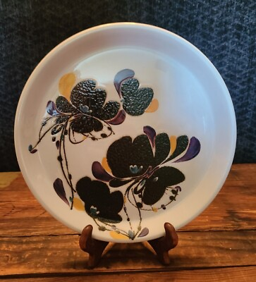 #ad Vintage 1970s Round Faience Plate by Ivan Weiss for Royal Copenhagen EVC $128.00