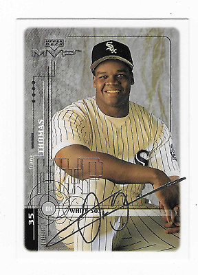 #ad 1999 Upper Deck MVP Silver Script Frank Thomas Chicago White Sox Baseball #45 $5.99