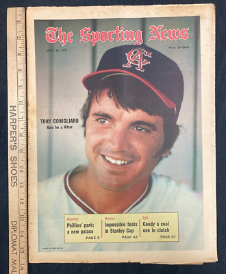 #ad 1971 April 24 Sporting News Magazine Newspaper Tony Conigliaro NICE NEWSTAND CF $11.99